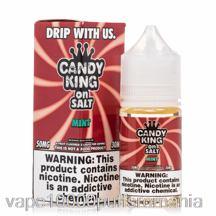 Vape Romania Menta - Saruri Candy King - 30ml 35mg